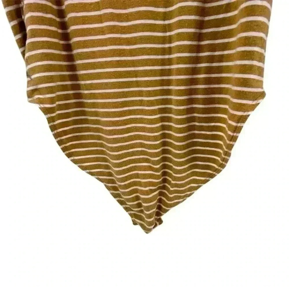 American Eagle Women's Striped yellow/gold and white Bodysuit Multicolor Size M - Picture 4 of 8